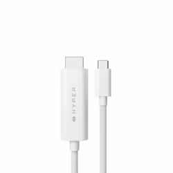 HYPER HD6007WHGL cavo HDMI 2,5 m USB-C HDMI tipo A (Standard) Bianco - Vista aggiuntiva 4
