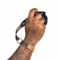 Peak Design Cuff tracolla Fotocamera Pelle, Nylon Beige, Verde - Vista aggiuntiva 4