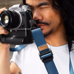 Peak Design Slide Lite tracolla Fotocamera Pelle, Nylon Blu - Vista aggiuntiva 4