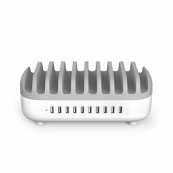 Compulocks 10PUSBDKS-UK organizzatore per stazioni di carica Libera installazione Grigio, Bianco - Vista aggiuntiva 4