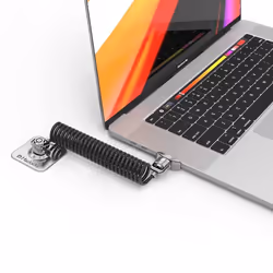 Compulocks Dual Head Coiled Cable Keyed Lock cavo di sicurezza Nero - Vista aggiuntiva 4
