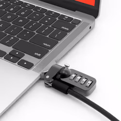 Compulocks MACBOOK AIR T-SLOT LEDGE LOCK ADAPTER WITH COMBINATION CABLE LOCK