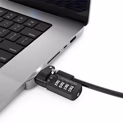 Compulocks MBPR16LDG02CL, Blocco di combinazione, Catenaccio, Nero, Argento