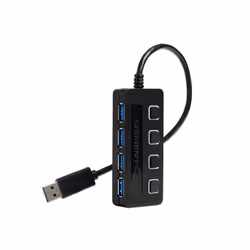 Sabrent HB-UM43 hub di interfaccia 5000 Mbit/s Nero