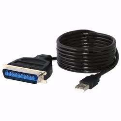 Sabrent CB-CN36, Nero, USB A, Centronics 36, 1,8 m, 1 pz, 162,6 mm