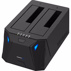 Sabrent EC-HD2B, HDD, SSD, SATA, Seriale ATA II, Serial ATA III, 2.5,3.5", 10 TB, USB 3.2 Gen 1 (3.1 Gen 1) Type-B, Nero