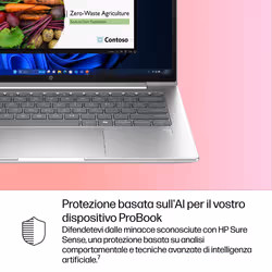 HP ProBook 4 G1i 14 inch Notebook AI PC Intel Core Ultra 5 225U Computer portatile 35,6 cm (14") WUXGA 16 GB DDR5-SDRAM 512 GB SSD Wi-Fi 6E (802.11ax) Windows 11 Pro Argento - Vista aggiuntiva 5