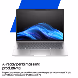 HP EliteBook 6 G1i 16 inch Notebook AI PC Intel Core Ultra 7 255U Computer portatile 40,6 cm (16") WUXGA 16 GB DDR5-SDRAM 512 GB SSD Wi-Fi 6E (802.11ax) Windows 11 Pro Argento - Vista aggiuntiva 8