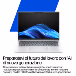 HP EliteBook 8 G1i 14 inch Notebook Next Gen AI PC Wolf Pro Security Edition Copilot+ PC Intel Core Ultra 5 226V Computer portatile 35,6 cm (14") WUXGA 16 GB LPDDR5x-SDRAM 512 GB SSD Wi-Fi 7 (802.11be) Windows 11 Pro - Vista aggiuntiva 6
