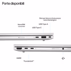 HP EliteBook 8 G1i 13 inch Notebook AI PC Wolf Pro Security Edition Intel Core Ultra 5 225U Computer portatile 33,8 cm (13.3") WUXGA 16 GB LPDDR5x-SDRAM 512 GB SSD Wi-Fi 6E (802.11ax) Windows 11 Pro - Vista aggiuntiva 4