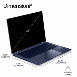 HP EliteBook X G2i 14 inch Notebook Next Gen AI PC Wolf Pro Security Edition Copilot+ PC Computer portatile 35,6 cm (14") 3K 32 GB LPDDR5x-SDRAM 1 TB SSD Wi-Fi 7 (802.11be) Windows 11 Pro - Vista aggiuntiva 5