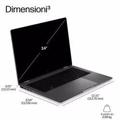 HP EliteBook X G2i 14 inch Notebook Next Gen AI PC Wolf Pro Security Edition Copilot+ PC Computer portatile 35,6 cm (14") 3K 32 GB LPDDR5x-SDRAM 1 TB SSD Wi-Fi 7 (802.11be) Windows 11 Pro - Vista aggiuntiva 5