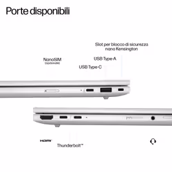HP EliteBook 8 G1i 16 inch Notebook Next Gen AI PC Intel Core Ultra 7 268V 40,6 cm (16") WUXGA 32 GB LPDDR5x-SDRAM 1 TB SSD Wi-Fi 7 (802.11be) Windows 11 Pro - Vista aggiuntiva 3
