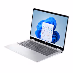 HP OmniBook 5 Flip 2-in-1 Laptop 14-fp0000nlx Intel Core 3 100U 35,6 cm (14") Touch screen 2K 8 GB LPDDR5-SDRAM Wi-Fi 6 (802.11ax) Windows 11 Home Argento - Vista aggiuntiva 5