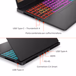 HP OMEN MAX Gaming Laptop 16-ah0002nlx Intel Core Ultra 7 255HX 40,6 cm (16") WQXGA 16 GB DDR5-SDRAM NVIDIA GeForce RTX 5070 Wi-Fi 6E (802.11ax) Windows 11 Home AI PC Nero - Vista aggiuntiva 3