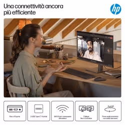 HP OmniDesk Desktop M02-0044nl PC AMD Ryzen™ 5 8500G 8 GB DDR5-SDRAM Windows 11 Home Tower - Vista aggiuntiva 5