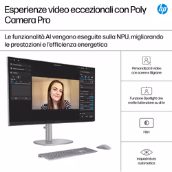 HP OmniStudio X All-in-One Desktop Next Gen AI 27-cs1009nl PC Intel Core Ultra 7 256V 68,6 cm (27") 1920 x 1080 Pixel Touch screen 16 GB LPDDR5x-SDRAM 1 TB SSD Windows 11 Home - Vista aggiuntiva 6