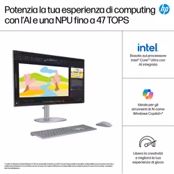 HP OmniStudio X All-in-One Desktop Next Gen AI 27-cs1009nl PC Intel Core Ultra 7 256V 68,6 cm (27") 1920 x 1080 Pixel Touch screen 16 GB LPDDR5x-SDRAM 1 TB SSD Windows 11 Home - Vista aggiuntiva 7