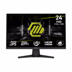 MSI MAG 244F, 59,9 cm (23.6"), 1920 x 1080 Pixel, Full HD, LCD, 0,5 ms, Nero