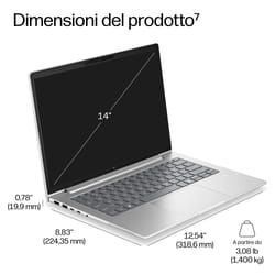 HP EliteBook 6 G2i Next Gen AI PC Wolf Pro Security Edition Intel Core Ultra 7 355 Computer portatile 35,6 cm (14") WUXGA 32 GB DDR5-SDRAM 1 TB SSD Wi-Fi 7 (802.11be) Windows 11 Pro Argento