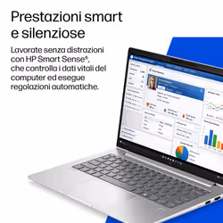 HP EliteBook 6 G2i Next Gen AI PC Wolf Pro Security Edition Intel Core Ultra 7 355 Computer portatile 35,6 cm (14") WUXGA 32 GB DDR5-SDRAM 1 TB SSD Wi-Fi 7 (802.11be) Windows 11 Pro Argento - Vista aggiuntiva 6