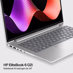 HP EliteBook 6 G2i Next Gen AI PC Wolf Pro Security Edition Intel Core Ultra 7 355 Computer portatile 35,6 cm (14") WUXGA 32 GB DDR5-SDRAM 1 TB SSD Wi-Fi 7 (802.11be) Windows 11 Pro Argento - Vista aggiuntiva 8