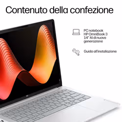 HP DV2B9EA Notebook Snapdragon X1-26-100 14 pollici 8 GB RAM 512 GB SSD 2K Windows 11 Home Grigio, Argento - Vista aggiuntiva 4
