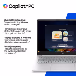 HP DV2B9EA Notebook Snapdragon X1-26-100 14 pollici 8 GB RAM 512 GB SSD 2K Windows 11 Home Grigio, Argento - Vista aggiuntiva 6