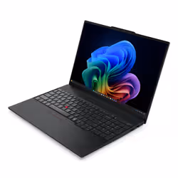 Lenovo ThinkPad E16 Gen 4 (AMD) Copilot+ PC AMD Ryzen AI 5 330 Computer portatile 40,6 cm (16") WUXGA 16 GB DDR5-SDRAM 512 GB SSD Wi-Fi 7 (802.11be) Windows 11 Pro Nero Italiano - Vista aggiuntiva 3