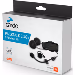 Cardo Packtalk Edge HD JBL Secondo set di espansione del casco, nero per uomo