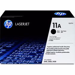 HP 11A Black Original LaserJet Toner Cartridge, 6000 pagine, Nero, 1 pz