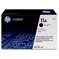 HP 11A Black Original LaserJet Toner Cartridge cartuccia toner 1 pz Originale Nero