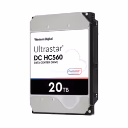 Western Digital Ultrastar DC HC560, 20 TB, 7200 Giri/min, 512 MB, 3.5", SAS / Serial ATA II