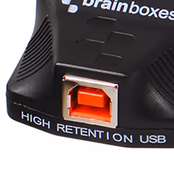 Brainboxes US-235 adattatore per inversione del genere dei cavi RS232 USB Nero - Vista aggiuntiva 4