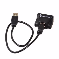 Brainboxes US-235 adattatore per inversione del genere dei cavi RS232 USB Nero - Vista aggiuntiva 6