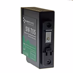 Brainboxes SW-705 switch di rete Non gestito Fast Ethernet (10/100) Nero - Vista aggiuntiva 3