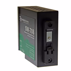 Brainboxes SW-708 switch di rete Non gestito Fast Ethernet (10/100) Nero - Vista aggiuntiva 3