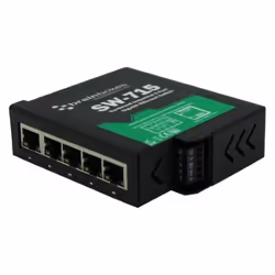 Brainboxes SW-715 switch di rete Non gestito Gigabit Ethernet (10/100/1000) Nero, Verde - Vista aggiuntiva 3