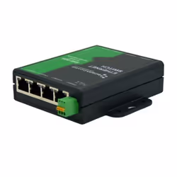 Brainboxes SW-008 switch di rete Non gestito Fast Ethernet (10/100) Nero, Verde - Vista aggiuntiva 3