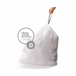 simplehuman CW0254 busta in plastica Bianco 60 pz - Vista aggiuntiva 2