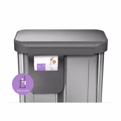 simplehuman CW2025 bidone per la spazzatura 58 L Rettangolare Acciaio inox - Vista aggiuntiva 4