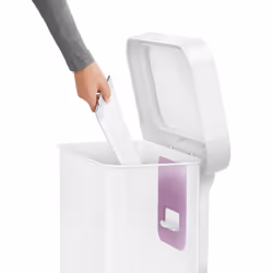 simplehuman CW2027 45 L Rettangolare Acciaio inox Bianco - Vista aggiuntiva 4