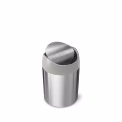 simplehuman CW2084, 1,5 L, Rotondo, Plastica, Acciaio inox, Acciaio spazzolato, Grigio, Manuale, 12,7 cm