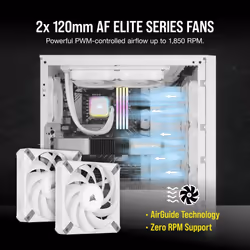 Corsair H100I Elite Processore Raffreddatore di liquidi tutto in uno 12 cm Bianco 1 pz - Vista aggiuntiva 6