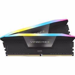 Corsair Vengeance RGB CMH64GX5M2B6000C40, 64 GB, 2 x 32 GB, DDR5, 6000 MHz, 288-pin DIMM, Nero