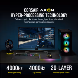 Corsair K100 RGB tastiera Gaming USB AZERTY Francese Nero