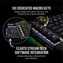 Corsair K100 RGB tastiera Gaming USB AZERTY Francese Nero - Vista aggiuntiva 8