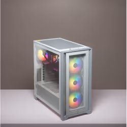 Corsair iCUE 4000X RGB Midi Tower Bianco - Vista aggiuntiva 4