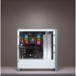 Corsair iCUE 4000X RGB Midi Tower Bianco - Vista aggiuntiva 5