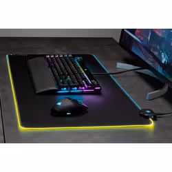 Corsair MM700 RGB Tappetino per mouse per gioco da computer Nero - Vista aggiuntiva 6